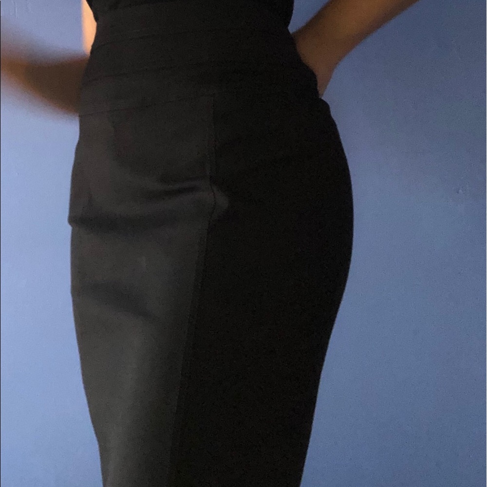 Black skirt.